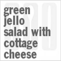 Green Jello Salad with Cottage Cheese_image