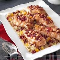 Stuffed Chicken Breasts with Cranberry Quinoa image