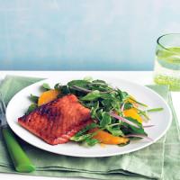 Soy-Glazed Salmon with Watercress Salad_image