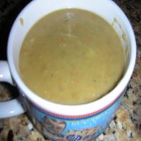 Creamy Lentil Bacon-Topped Soup image
