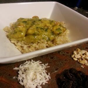 Chicken Kale Curry With Brown Rice_image