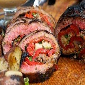 Grilled Italian Stuffed Flank Steak_image