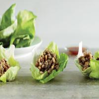 Lettuce Cups with Stir-Fried Chicken image