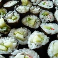 Cucumber and Avocado Sushi image