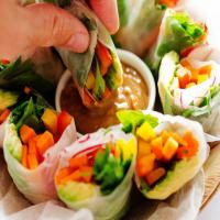 Vegan Rainbow Spring Rolls_image