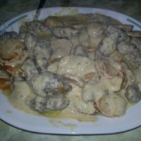 Kifta and Potatoes with Tahini Sauce_image