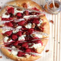 Raspberry Brie Dessert Pizza with Rosemary and Candied Pecans Recipe - (4.4/5)_image
