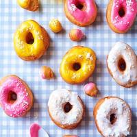 Coconut iced doughnuts image
