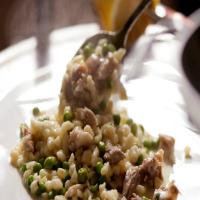 Spaetzle With Corn, Peas, Braised Rabbit and Tarragon_image