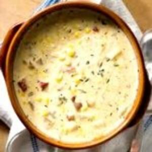 Hearty Corn Chowder With Peas_image