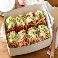 Make-Ahead Cheesy Turkey Spinach Lasagna Roll-Ups image