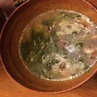 Golden Spinach Mushroom Soup_image