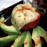 Stuffed Red Peppers With Cheesy Polenta and Green Chiles_image