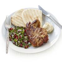 Spiced lamb chops & herb salad image