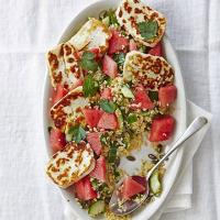 Halloumi & watermelon bulgur salad image