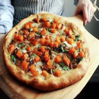 Vegan Pizza With Apple, Butternut Squash and Caramelized Onions image