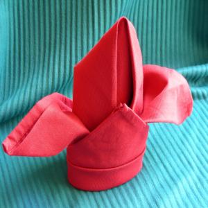 Serviette/Napkin Folding, Fleur De Lis/Cardinal Combination image