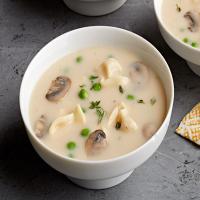 Cream of Mushroom Tortellini Soup image