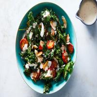 Warm Kale, Coconut and Tomato Salad image