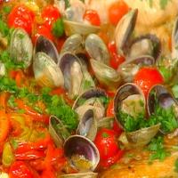 Orange Roughy with Sweet and Hot Peppers and Manila Clams image
