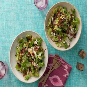 Escarole Salad with Bacon, Caramelized Onions and Blue Cheese Vinaigrette image
