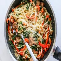 Linguine with Sausage and Kale image