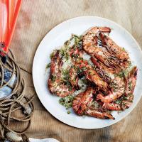 Head-On Prawns with Chile, Garlic, and Parsley_image