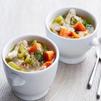 Healthy Slow Cooker Chicken and Rice Soup image