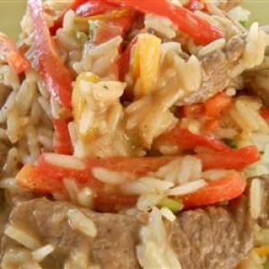Pepper Rice and Confetti Beef_image