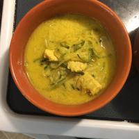 Tofu and Noodle Coconut-Curry Soup_image
