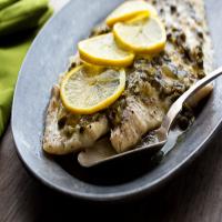 Oven-Poached Pacific Sole With Lemon Caper Sauce_image