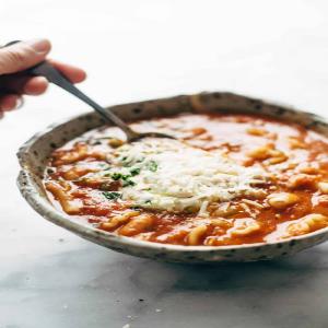 Roasted Garlic and White Bean Lasagna Soup_image