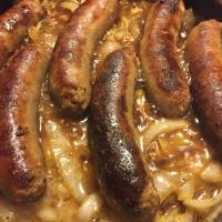 Brats, Onions, and Apples image