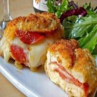 Pepperoni & Mozzarella Stuffed Chicken Breasts image