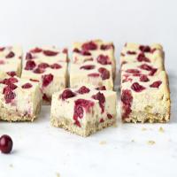Cranberry-Ginger Cheesecake Bars image