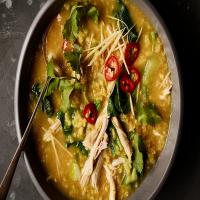 Chicken and Rice Soup With Ginger and Turmeric image