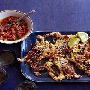 Soft-Shell Crabs With Tomato Compote image