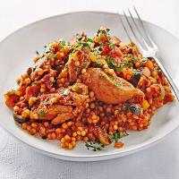 Lemony chicken stew with giant couscous image