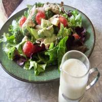Super Veggie Salad With Creamy Almond Dressing_image