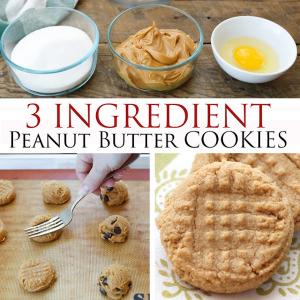 Old Fashioned 3 Ingredient Peanut Butter Cookies_image