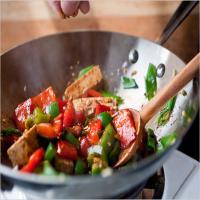 Stir-Fried Tofu and Peppers image