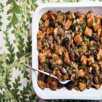 Challah, Sausage, and Dried Cherry Stuffing_image