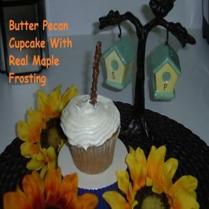 Butter Pecan Cupcake with Real Maple Frosting_image