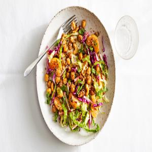 Cashew-Chickpea Salad with Cabbage Slaw_image