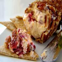 Cranberry and Pecan Cheese Log image