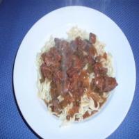 Beef Tips Over Noodles_image