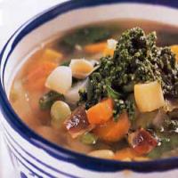 Vegetable Soup with Basil and Garlic Sauce image