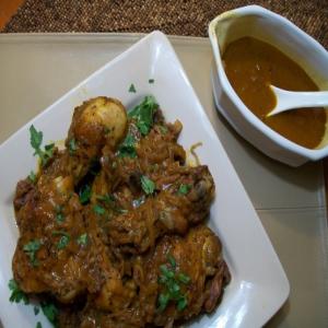 Moroccan Braised Chicken Legs and Thighs With Carrot Juice, Date Recipe - Food.com_image