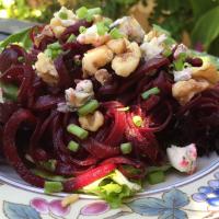 Spiralized Roasted Beet Salad with Quince Vinaigrette image