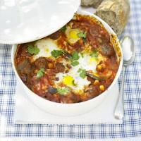 Moroccan meatballs with eggs_image